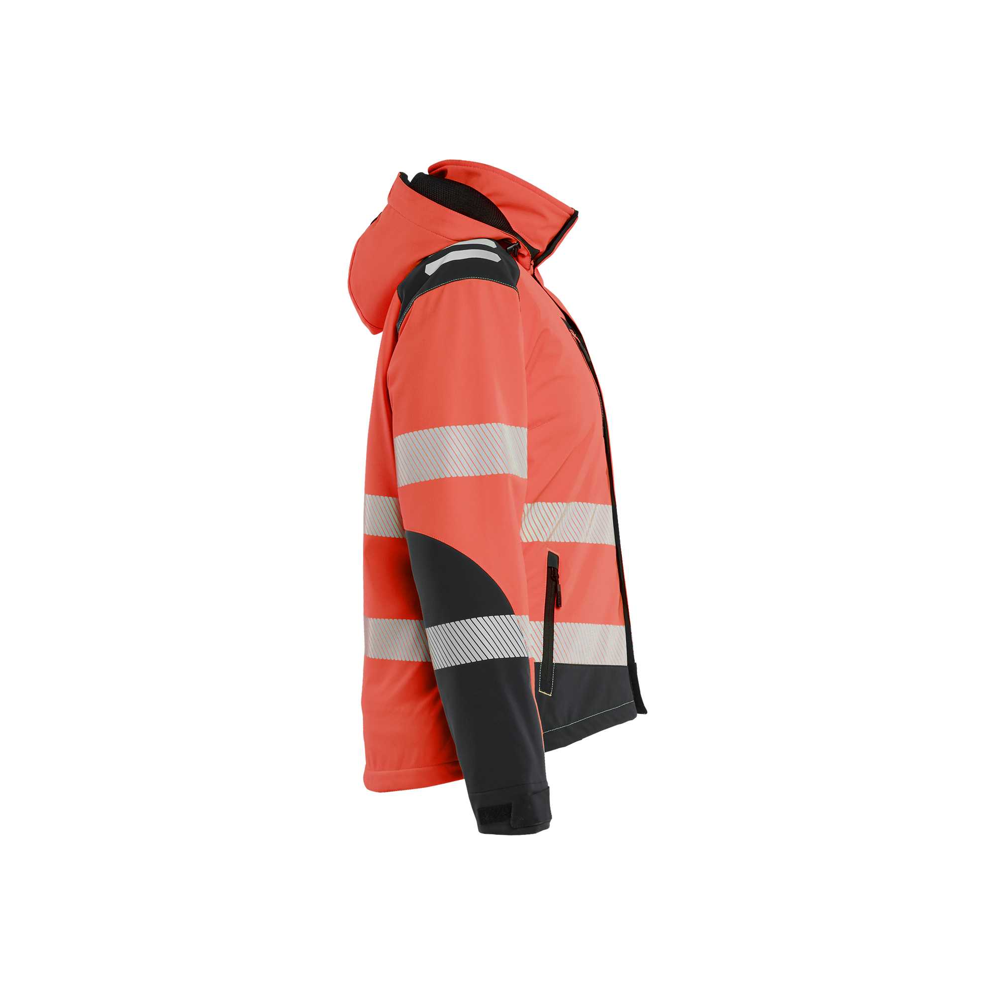 BLAKLADER 44012513 Women's Hi vis Lightweight lined Winter Softshell Jacket Hi Vis Reflective Softshell Work Jacket WOMEN - Waterproof